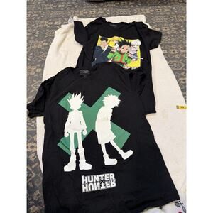 Lot 2 Hunter x Hunter Shirt Size Medium Anime NWOT